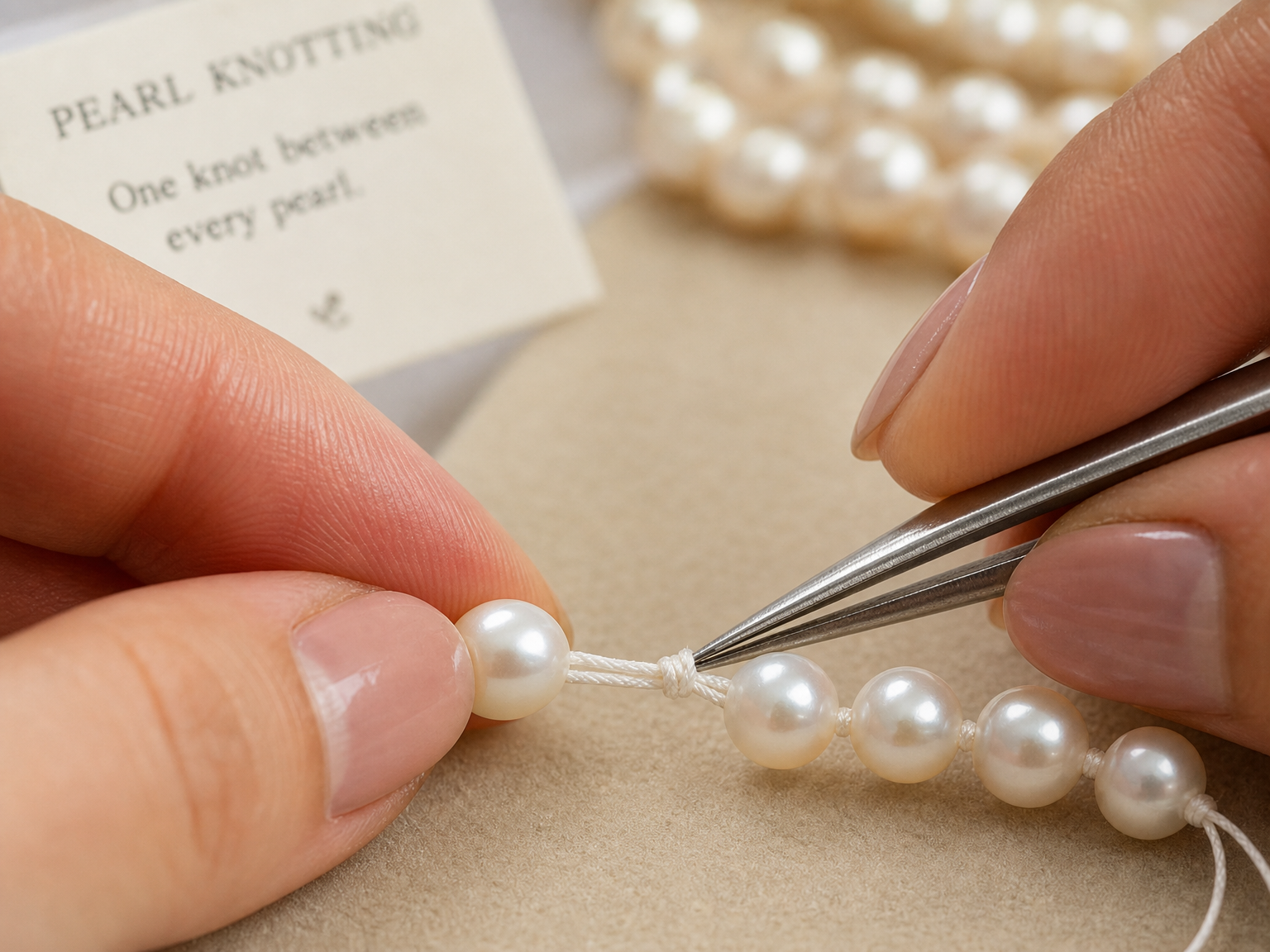 Pearl Knotting: How to Knot Between Beads Like a Pro