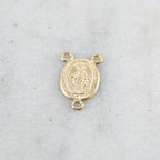 Sterling Silver or 14K Gold Filled or Virgin Mother Mary Rosary Connector