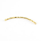Sterling Silver or Vermeil Thin Textured Connector Bar with Two Loops