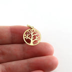 Sterling Silver or Vermeil Tree of Life Family Tree Lightweight Silhouette
