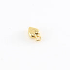 Sterling Silver or Vermeil Tiny Puffy Thick Heart Charm in or Love Friendship