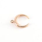 23mmx18mm Sterling Silver or Vermeil Horn Upside Down Crescent Moon Charm