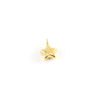 8mmx5mm Sterling Silver or Vermeil Teeny Tiny Puffy Star Charm Celestial