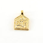 20mmx14mm Sterling Silver or Vermeil Durga Goddess Charm Hindu Hinduism