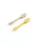 Sterling Silver or Vermeil Sideways Arrow Connector Link Charm for Necklace
