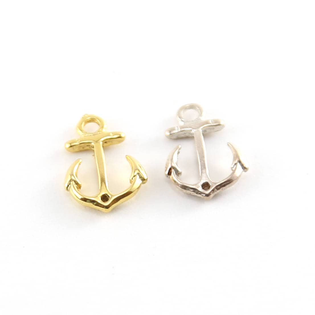 Sterling Silver or Vermeil Anchor Connector Link Charm Ocean Nautical Sea