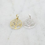 Sterling Silver or Vermeil Tree of Life Family Tree Lightweight Silhouette
