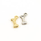 Sterling Silver or Vermeil Mini Dog Bone Charm in or Dog Lover Animal Pendant