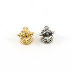 Sterling Silver or Vermeil Realistic 3D Queen Princess Crown Royal Charm