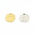 Sterling Silver or Vermeil Textured Raw Shape Stamping Blank Disk Oblong