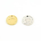 Sterling Silver or Vermeil Textured Raw Shape Stamping Blank Disk Oblong