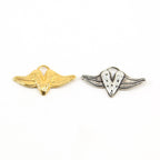 Sterling Silver or Vermeil Speckled Flying Heart with Wings Charm
