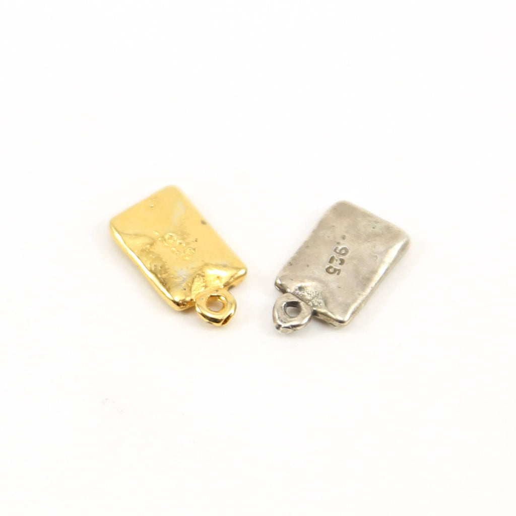 Sterling Silver or Vermeil Love Mind Soul Body Yoga Mantra Engraved Tag Charm