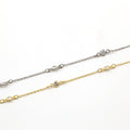 Sterling Silver or Vermeil Round Tiny CZ Cubic Zirconia – Sold by the Foot
