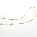 Sterling Silver or Vermeil Round Tiny CZ Cubic Zirconia – Sold by the Foot