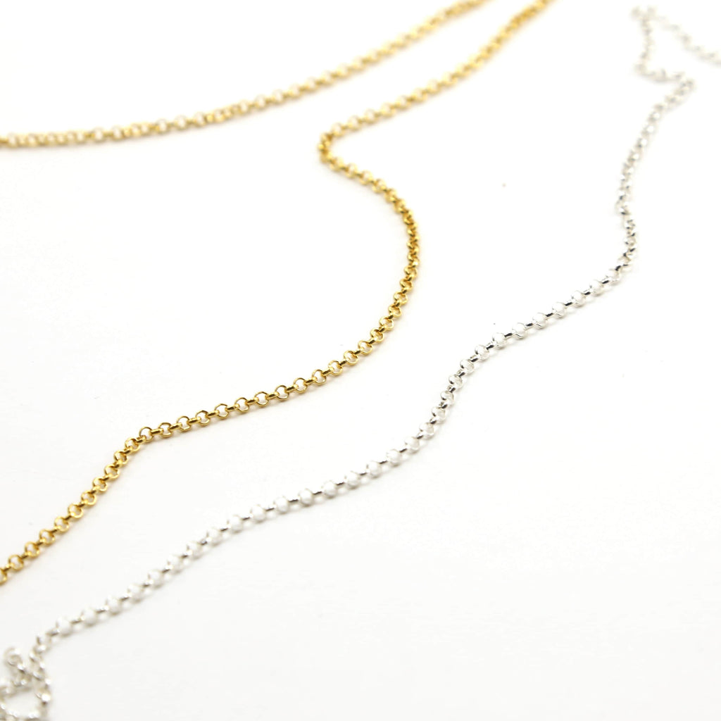 Sterling Silver or 14K Gold Filled Belcher Rolo Sturdy – Sold by the Foot
