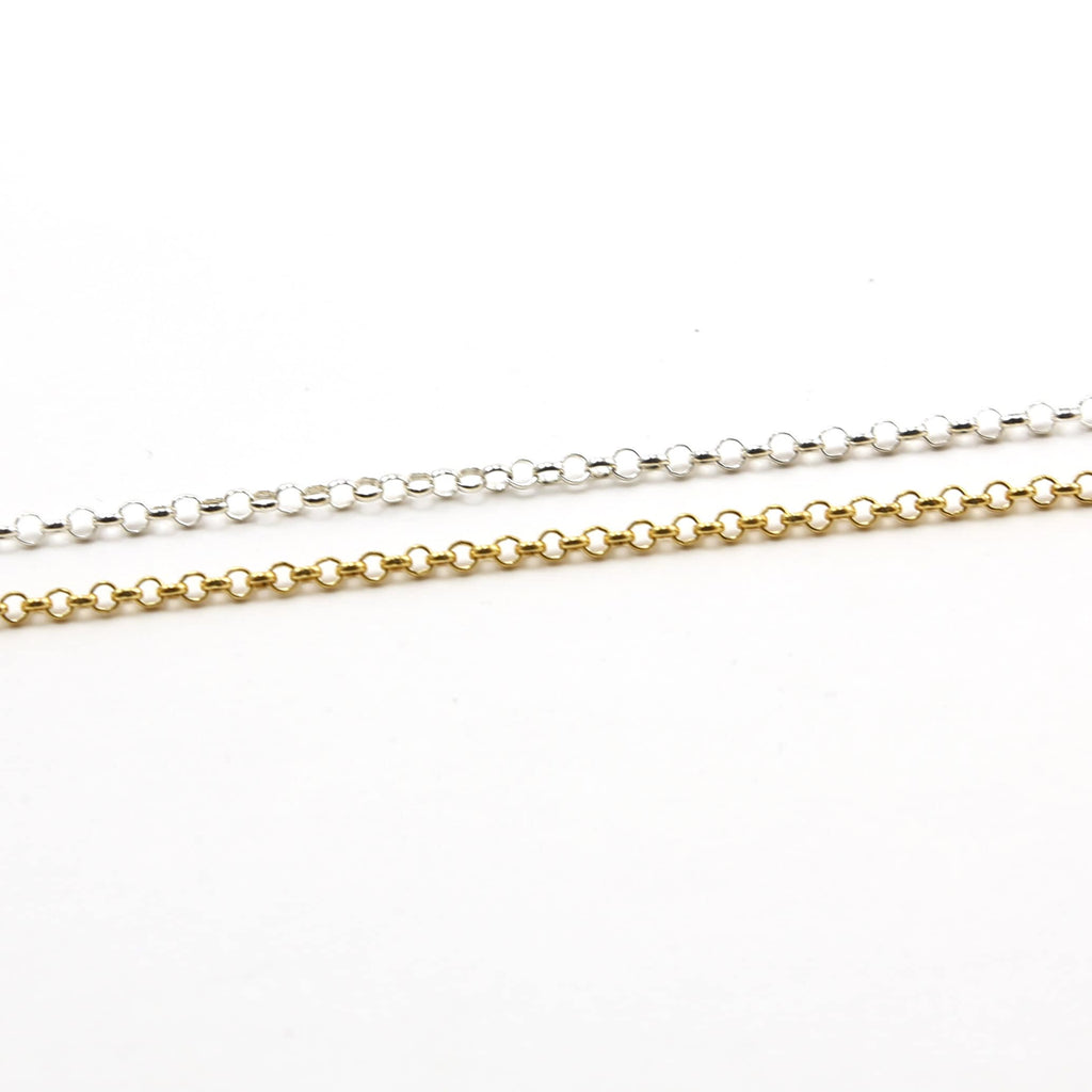 Sterling Silver or 14K Gold Filled Belcher Rolo Sturdy – Sold by the Foot