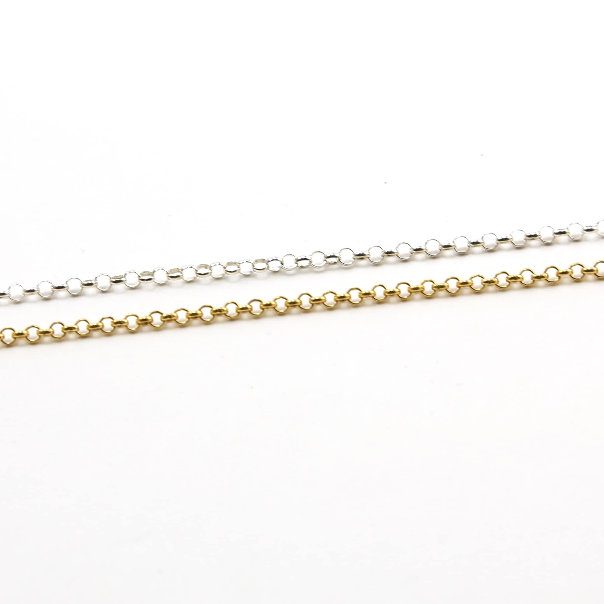Sterling Silver or 14K Gold Filled Belcher Rolo Sturdy – Sold by the Foot