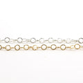 Sterling Silver or 14K Gold Filled Round Textured Hammered – Sold by the Foot
