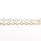 Sterling Silver or 14K Gold Filled Round Textured Hammered – Sold by the Foot