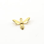 Sterling Silver or Vermeil Honey Bee or Charm Insect Nature Spring Pendant