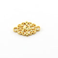 Vermeil Ornate Fancy Scroll Link Connector Charm Necklace