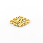 Vermeil Ornate Fancy Scroll Link Connector Charm Necklace