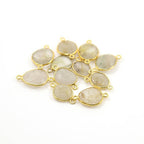 Sterling Silver Golden Rutilated Quartz Natural Shaped Raw Nugget