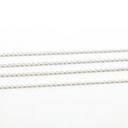 3.45mmx1.7mm Sterling Silver Diamond Cut Curb Chain – Sold by the Foot