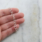 5mmx6mm Sterling Silver Oval Link Dainty Chain Perfect – Sold by the Foot
