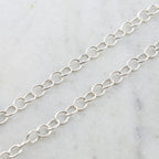 5mmx6mm Sterling Silver Oval Link Dainty Chain Perfect – Sold by the Foot