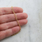 2.5mmx3mm Sterling Silver or 14K Gold Filled Thick Durable – Sold by the Foot