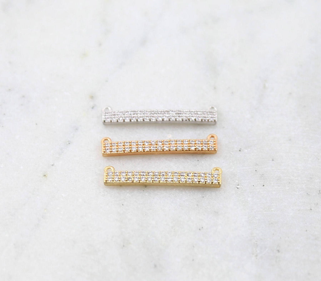 Rhodium Plated Rhodium Cubic Zirconia Gold Silver or Rose Gold