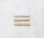 Rhodium Plated Rhodium Cubic Zirconia Gold Silver or Rose Gold
