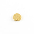 9mmx8mm Sterling Silver or Vermeil Textured Oblong Nugget Raw Shaped Circle