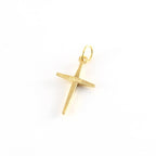14K Gold Filled Plain Cross Charm Religious Spirtual Pendant