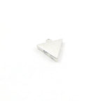 14mmx11mm Rhodium Plated Howlite Marble Triangle Charms Gold or Silver Modern