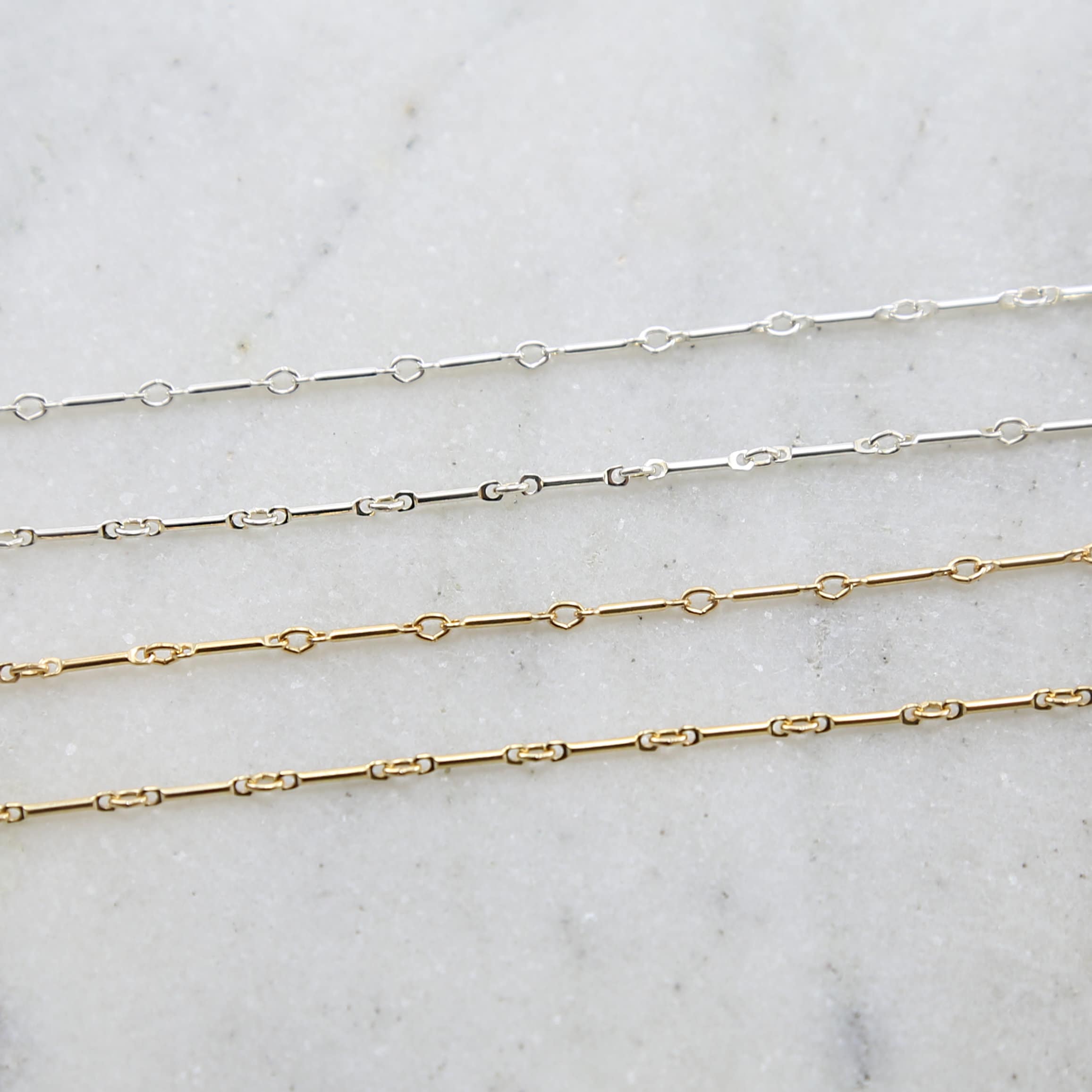 8mm X1 Mm Sterling Silver or 14K Gold Filled Short – Sold by the Foot
