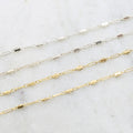 5.5mmx2.75mm Sterling Silver or 14K Gold Filled Flat – Sold by the Foot