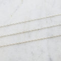 Sterling Silver Thick Oval Dainty Chain 2.5mm x 1.5mm – Sold by the Foot