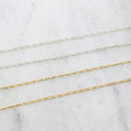 3.6mmx1.4mm Sterling Silver or 14K Gold Filled Tiny – Sold by the Foot