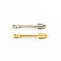 Sterling Silver or Vermeil Sideways Arrow Connector Link Charm for Necklace