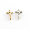 Sterling Silver or Vermeil Mini Crucifix Charm