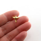 Sterling Silver or Vermeil Tiny Shark Tooth Ocean Animal Nature Charm