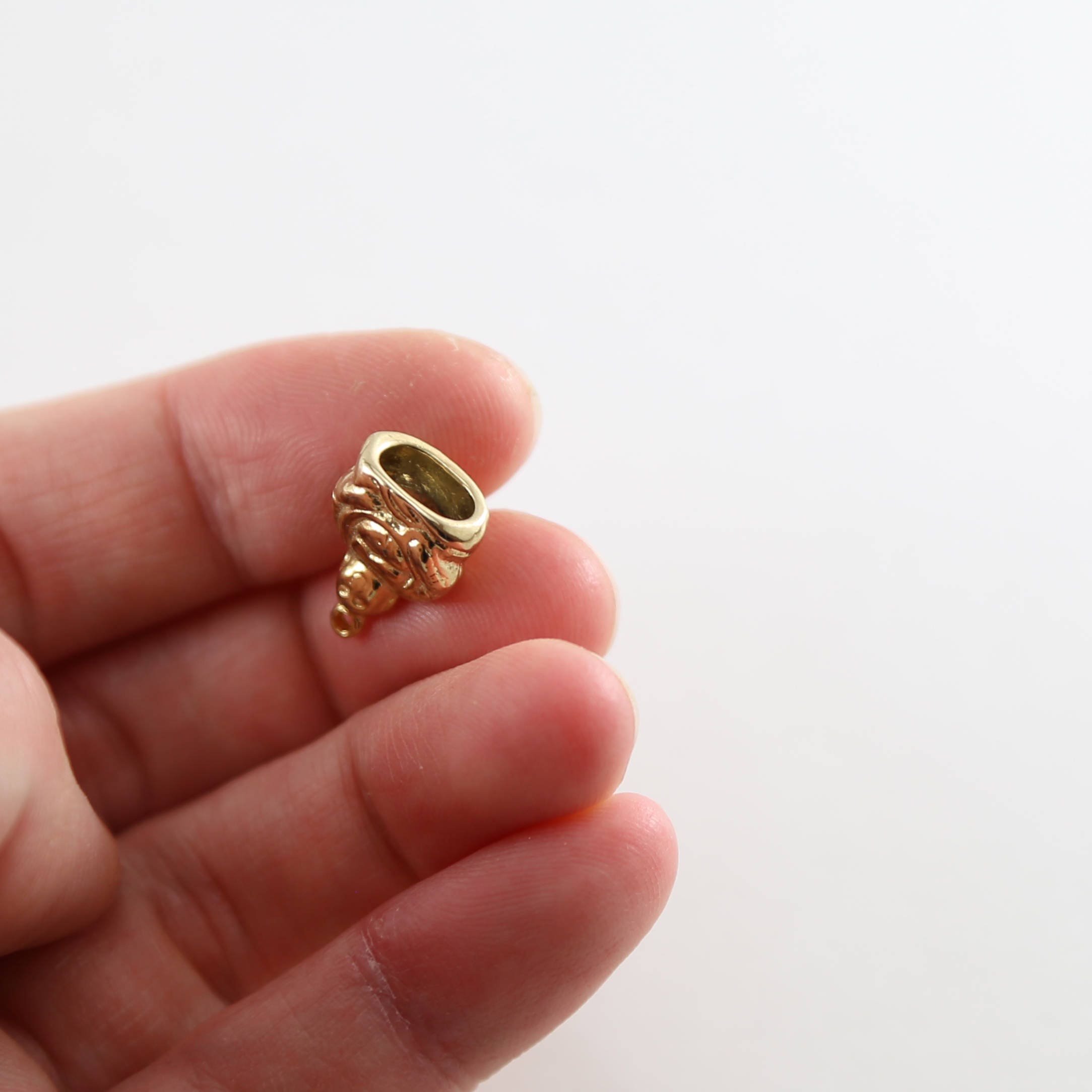 Sterling Silver or Vermeil Thick Detailed Medium Size Buddha Yoga Charm