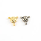 Sterling Silver or Vermeil Daisy Flower Y Connector Link Necklace Rosary Charm