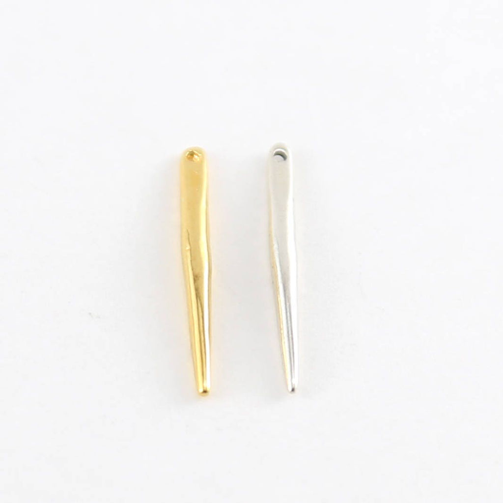 Sterling Silver or Vermeil Dagger Pendant Charm with Hole
