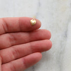 Sterling Silver or 14K Gold Filled Teeny Tiny Hollow Heart Lightweight (4pc)