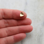 Sterling Silver or 14K Gold Filled Teeny Tiny Hollow Heart Lightweight (4pc)