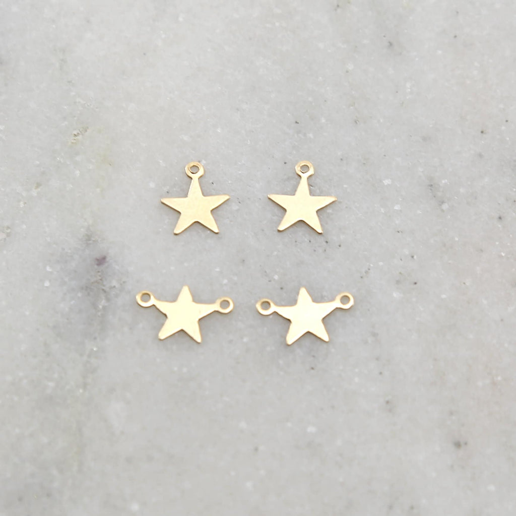 Sterling Silver or 14K Gold Filled Choose Your Star or Delicate (4pc)